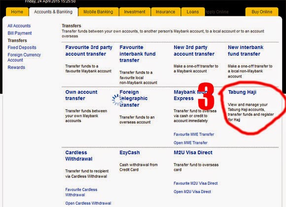 Transfer dari maybank ke tabung haji duit maybank ke tabung haji